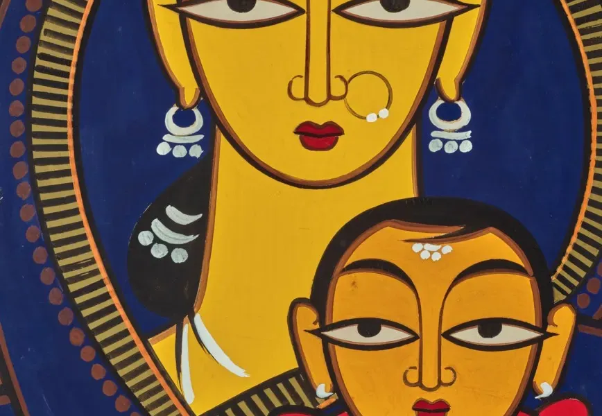 Mother and Child (Jamini Roy, West Bengal, India)