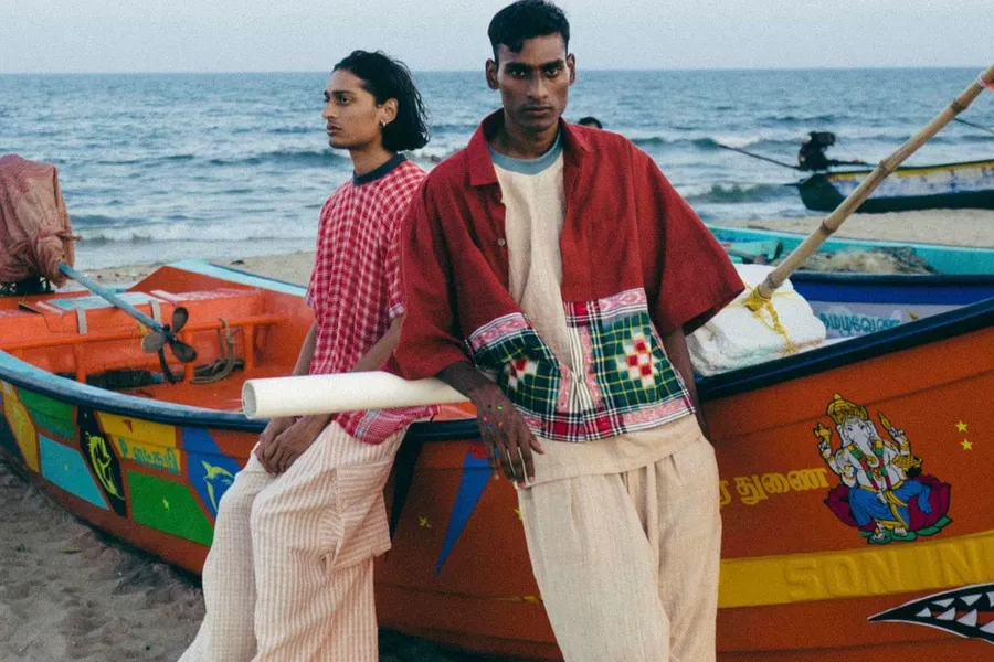Photostory on Madras Checks for Vogue India’s May-Jun 2023 print issue (Raajadharshini) 