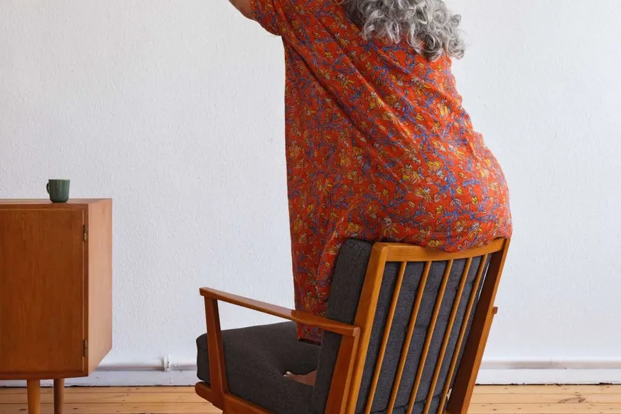 Seeking comfort in a German chair (Bani Abidi)