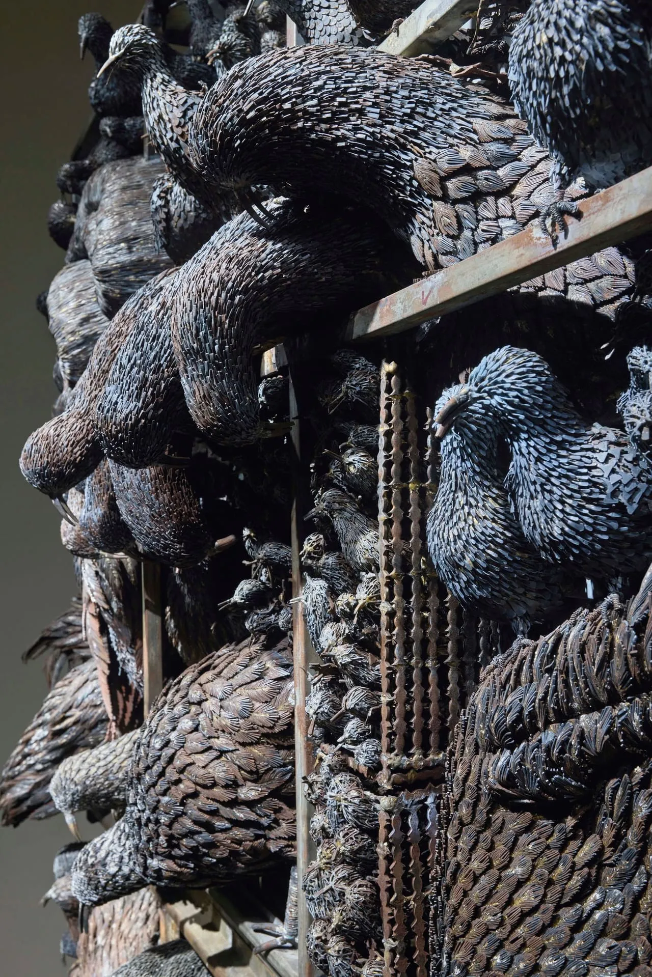 Close Up Of The Different Parts Of The Installation