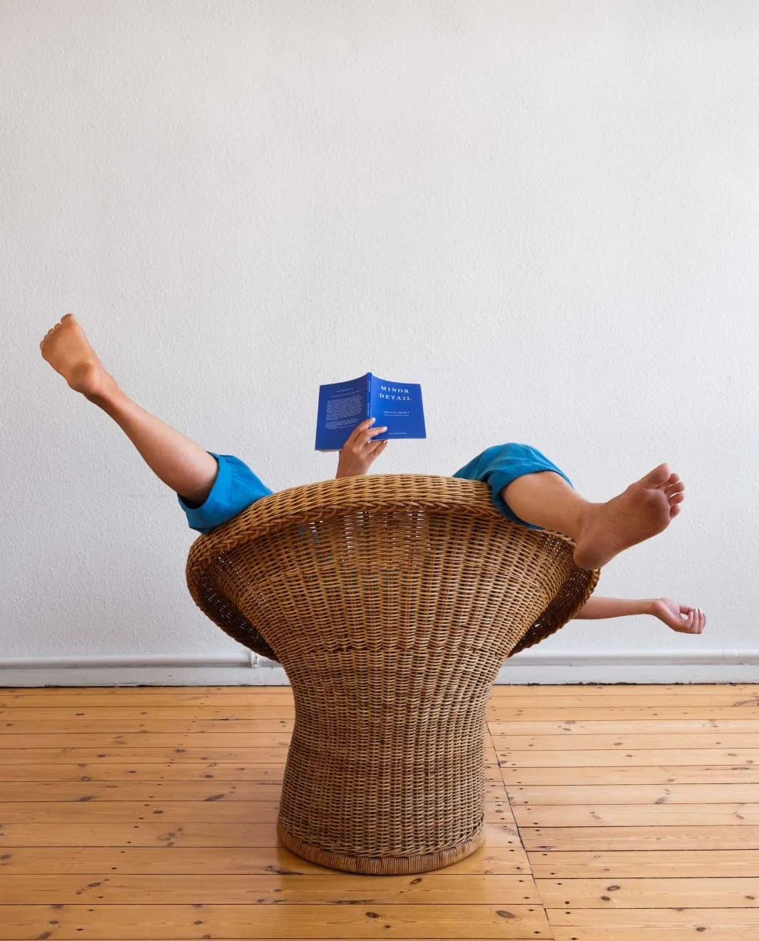 Bani Abidi, Seeking comfort in a German chair (Egon Eiermann), 2024